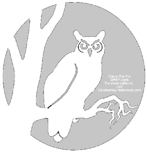 Jack O Lantern Stencils Owl